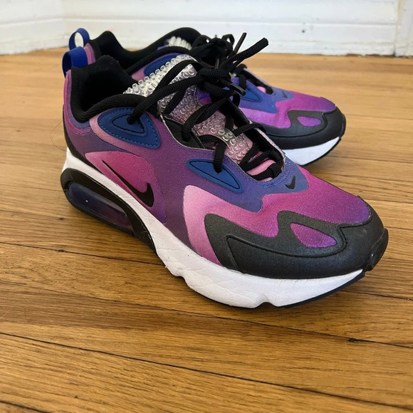 NIKE AIR MAX 200 SE Bubble Pack Running Sneakers PURPLE | Size 7.5 - Picture 1 of 7